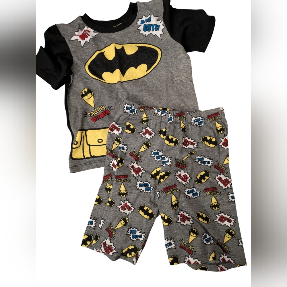 🌞4/20$ Batman Kids Pajama Set - Gray and Black